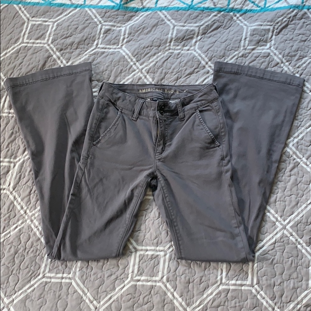 American Eagle Super Stretch Grey Pants